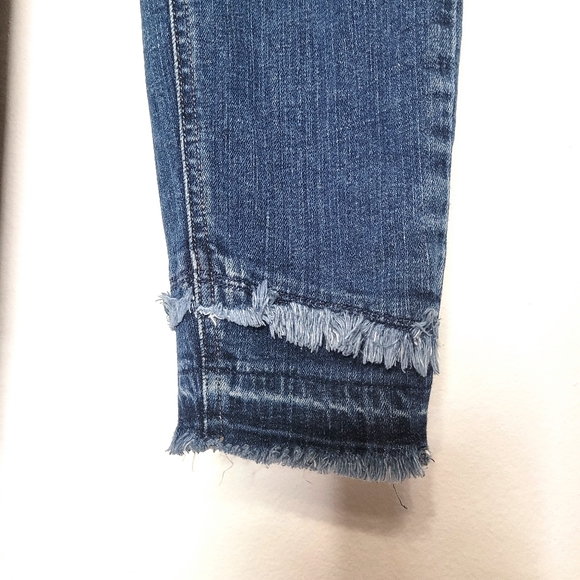 Silver Jeans Aiko Skinny Jeans Womens Size 26 Distressed Raw Hem Cropped Denim - Picture 6 of 12
